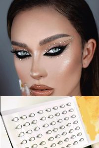 Damla Kristal Işıltılı  Yüz Ve Vücut Makyaj Taşı ( 110 Adet )
